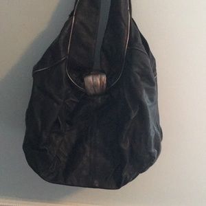 Kooba Bag, Black & Metallic Large Hobo